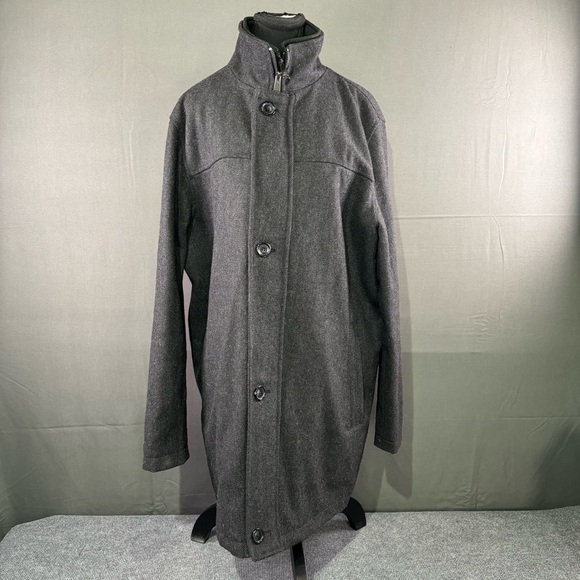 Joseph Abboud Other - Joseph Abboud Coat Men’s M Wool Blend Jacket Formal Button Up Double Zip Gray
